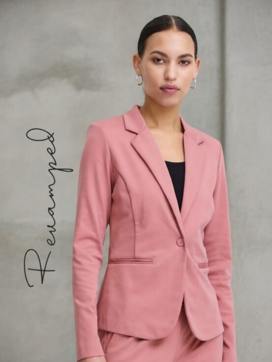 Revamped Jackets & Blazers - Rose Blazer XS HeatherPink Revamped